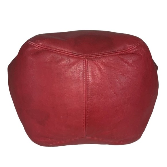 COACH VINTAGE DUFFLE SOHO XL CHERRY RED LEATHER BAG 4082 - Picture 7 of 15